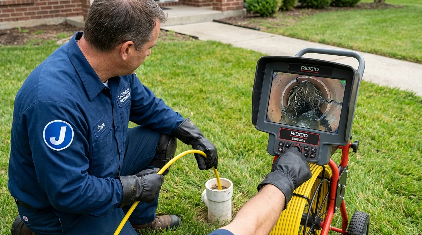 Sewer camera inspection being performed by Johns Plumbing LLC in Ladera Ranch